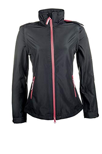 HKM Unisex Softshelljacke-Regensburg Jacke_Kinder, Schwarz-9100, 152 von HKM