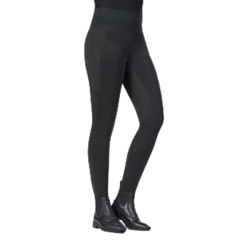 HKM Kinder Cosy Style Silikon-Vollbesatz Reitleggings, Dunkelblau, 158/164 von HKM