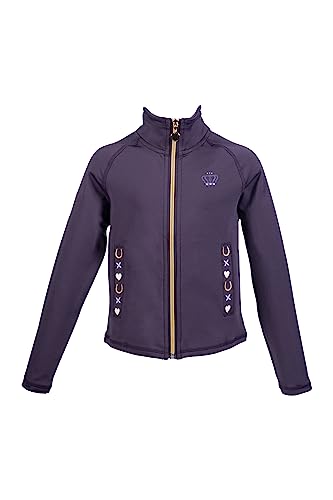 HKM Mädchen Lola Wettkampfjacke, Dunkles violett, 122-128 von HKM