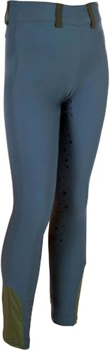 HKM Mädchen Pony Dream II Silikon-Vollbesatz Leggings, Rauchblau, 7-9 Years HKM Mädchen Pony Dream II Silikon-Vollbesatz Leggings, Rauchblau, 7-9 Years von HKM