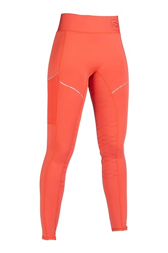 HKM Damen Savona Style Silikon-Vollbesatz Reitleggings, Rot, 44/46 von HKM