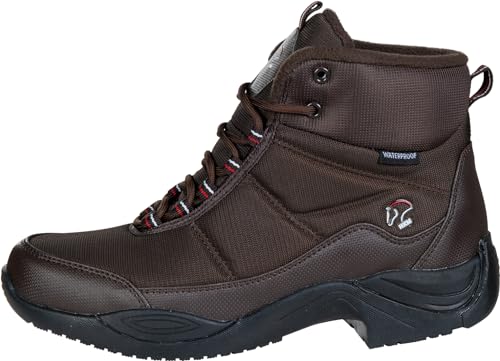 HKM Unisex-Wanderstiefel ? Erwachsene wasserdichte Wanderschuhe für den Winter Knöchel zum Schnüren rutschfeste Synthetiksohle ? leichte Outdoor-Sicherheitsschuhe für Herren und Damen von HKM