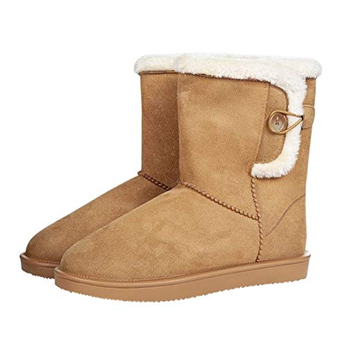 HKM Unisex Davos Button Fur Reitstiefel, Camel, 41 EU von HKM