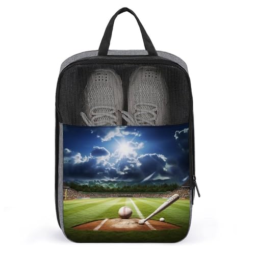 Schuhbeutel für Reisen, Baseball-Sportfeld, bedruckter Schuhkoffer für Reisen, Schuhtasche, wasserdicht, tragbar, Organizer, Sneaker, Reisetasche für Damen und Herren, Baseball-Sportplatz, Schuhbeutel für Reisen, Baseball-Sportfeld, bedruckter Schuhkoffer für Reisen, Schuhtasche, wasserdicht, tragbar, Organizer, Sneaker, Reisetasche für Damen und Herren, Baseball-Sportplatz, von HKMNTGD