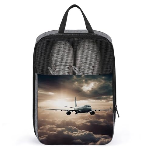 Schuhbeutel für Reisen, Flugzeug fliegt in der Luft, bedruckter Schuhkoffer für Reisen, Reise-Schuhtasche, wasserdicht, tragbar, Organizer, Sneaker, Reisetasche für Damen und Herren, Flugzeug fliegt Schuhbeutel für Reisen, Flugzeug fliegt in der Luft, bedruckter Schuhkoffer für Reisen, Reise-Schuhtasche, wasserdicht, tragbar, Organizer, Sneaker, Reisetasche für Damen und Herren, Flugzeug fliegt von HKMNTGD
