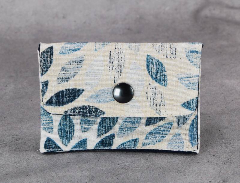 Geldbörse Mit Blauen Blätter von HKModeHandmade