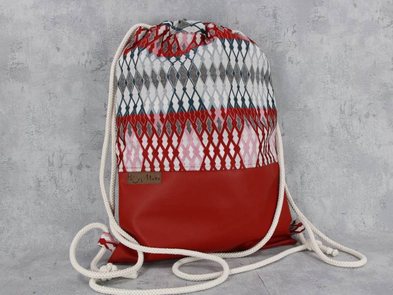 Turnbeutel Rot von HKModeHandmade