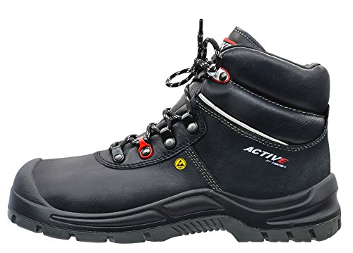 HKS Active 500 - S3 ESD SRC - Sicherheitshalbstiefel 45 Schwarz von HKS