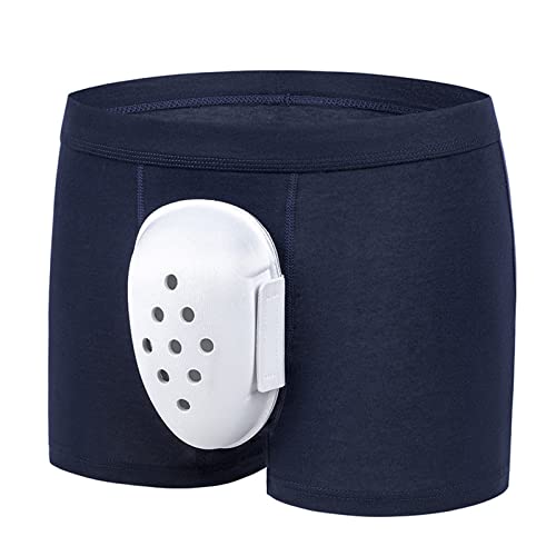 HKSICHENGKEJI Circumcision Protective Underwear Boxer Briefs for Men Boys Foreskin Cut Protective Cover Boxer Shorts Protect, Dunkelblau, Größe 2XL, Einheitsgröße von HKSICHENGKEJI