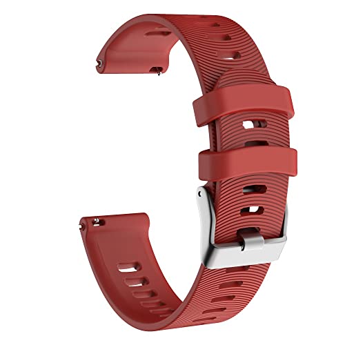 HKTS 20 mm Ersatz-Armband aus Silikon für Garmin Forerunner 245 245M 645 Music Vivoactive 3/Vivomove HR Smartwatch, For Forerunner 245, Achat von HKTS