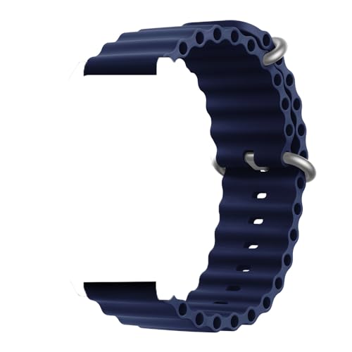 HKTS Silikon Band Für Uhr GT5 46mm 41mm Soft Loop Armband Für GT 5 Pro GT4 GT3 GT2 Sport Strap Männer Frauen Uhrenarmbänder(Midnight Blue,For GT3 GT2 46mm) von HKTS