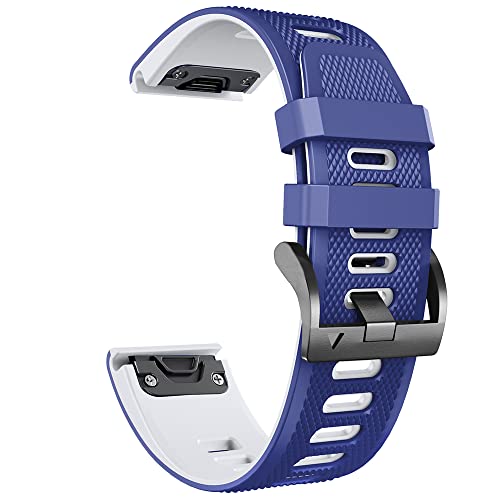 HKTS Silikon-Uhrenarmband für Garmin Fenix 7 7X 6X 6 Pro Armband 5 5X Plus 3 HR MK2 Smartwatch, Schnellverschluss, 22 Stück, 22mm Fenix 5 5Plus, Achat von HKTS