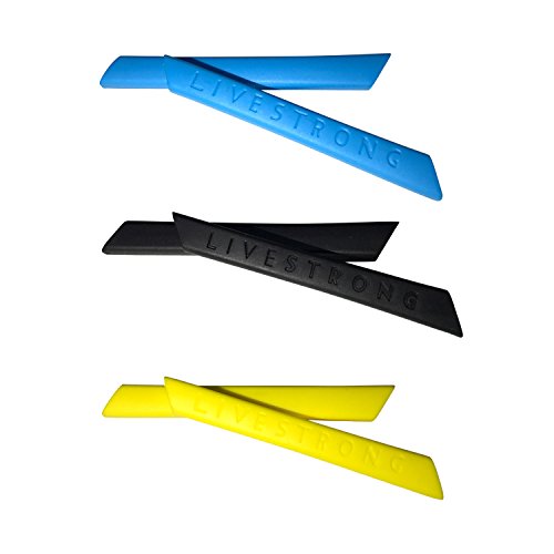 HKUCO Blue/Black/Yellow Replacement Silicone Leg Set For Oakley Jawbone Sunglasses Earsocks Rubber Kit von HKUCO