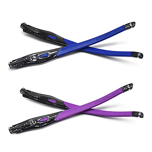 HKUCO Dunkelblau/Lila Gummiersatz Transparente Schwarz Rahmenbeine Für Oakley Crosslink Sweep/Switch von HKUCO
