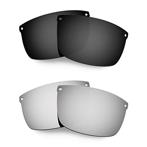 HKUCO Mens Replacement Lenses for Oakley Carbon Blade Black/Titanium Sunglasses von HKUCO