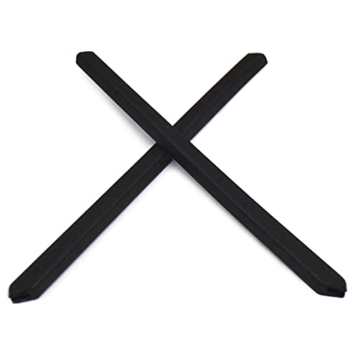 HKUCO Schwarz Gummi-Kit für Oakley Socket 5.0 Socket 5.5 OX3217 OX3218 Brillengestell - Erwachsene - Klassisch - Vollrand - Anti-Reflektierend - Wrap-Around - Männer und Frauen von HKUCO