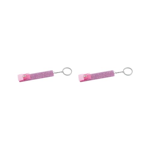 HKWFKAWA Kartengreifer für Frauen für lange Nägel mit Schlüsselanhänger Berührungsloser Geldautomatenkartenclip Rosa, 2 Sets (rosa), 15 cm, Siehe Beschreibung von HKWFKAWA