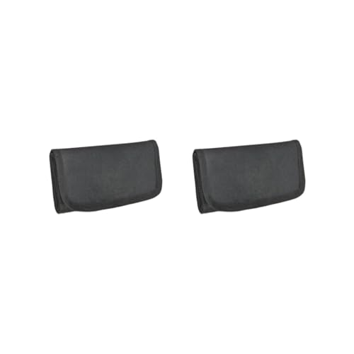 HKWFKAWA Umschlagtasche mit 6 wasserdichten Reißverschlusstaschen für Rechnungen und Tipps, 2er-Set (schwarz), 72 cmx20.8 cm, Siehe Beschreibung von HKWFKAWA
