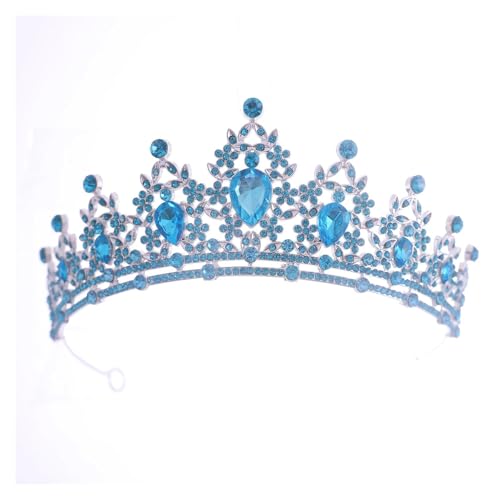 Braut Kopfbedeckung Grün Farbe Damen Mode Party Krone Mädchen Performance Tiaras, Einheitsgröße, Achat von HKYBCF