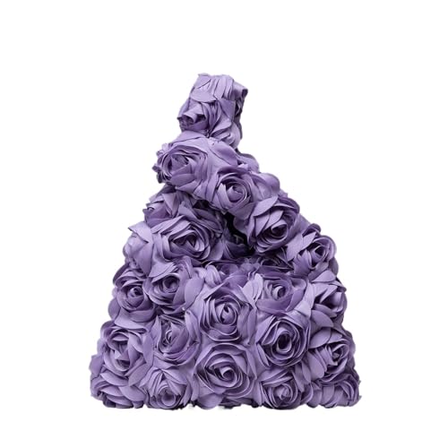 HKYBCF Damen Handtasche Elegante Abendtasche Hochzeit Brauttasche Damen Partytasche(Lavender) von HKYBCF