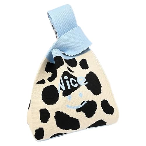 HKYBCF Knoten Handgelenk Tasche Mini Schultertasche Strick Handtasche Einkaufstasche(Color2) von HKYBCF