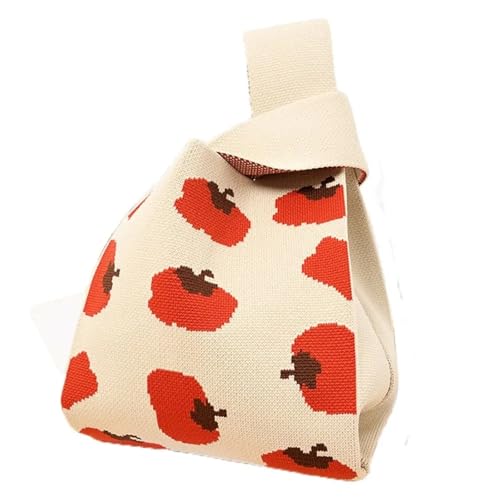 HKYBCF Knoten Handgelenk Tasche Mini Schultertasche Strick Handtasche Einkaufstasche(Color5) von HKYBCF