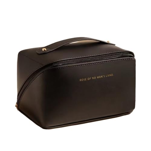 Make up Aufbewahrungstasche Leather Large Capacity Travel Cosmetic Bag Portable Women Makeup Case Waterproof Multifunctional Toiletry Organizer Storage Bag(EIV001-05) von HKYBCF