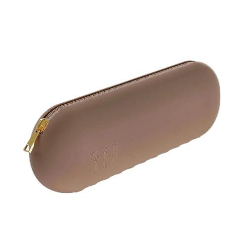 Make up Aufbewahrungstasche Silicone Makeup Brush Storage Bag Waterproof Organizer Travel Holder Storage Makeup Brushes Portable Cosmetic Bag Makeup Tools(Brown) von HKYBCF