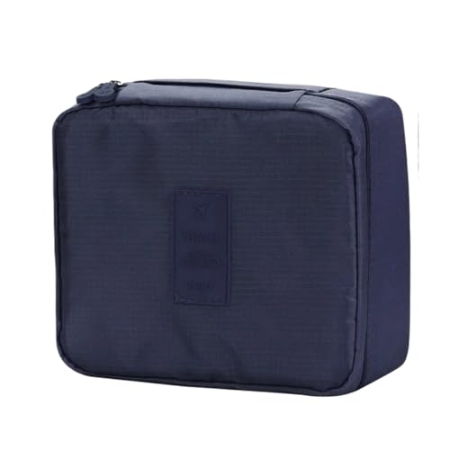 Make up Aufbewahrungstasche Waterproof Cosmetic Bag for Women Packing Cubes for Travel Large Capacity Makeup Bag Travel Organizer Toiletry Wash Storage Bags(Deep Blue) von HKYBCF
