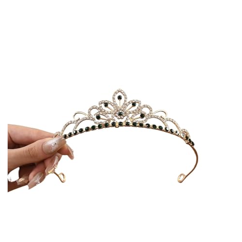 Mini-Kronen Haarkamm Kristall Braut Tiaras für Mädchen Strass Perle Hochzeit Geburtstag Party Haarschmuck, Einheitsgröße, Achat von HKYBCF
