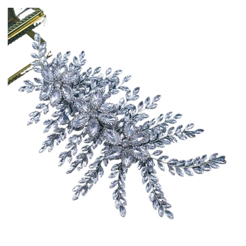 Silbernes Braut-Haarteil, glänzend, Hochzeits-Stirnbänder, Tiaras, handgefertigt, Hochzeits-Haarschmuck, Kopfschmuck, Braut-Kopfbedeckung, Einheitsgröße, Achat Silbernes Braut-Haarteil, glänzend, Hochzeits-Stirnbänder, Tiaras, handgefertigt, Hochzeits-Haarschmuck, Kopfschmuck, Braut-Kopfbedeckung, Einheitsgröße, Achat von HKYBCF