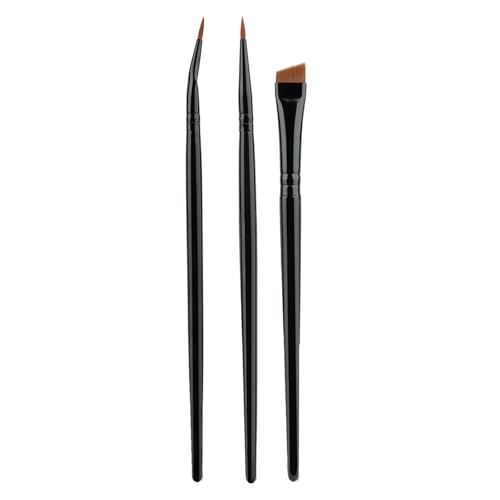 3-teiliges abgewinkeltes Eyeliner-Pinsel-Set, modische Make-up-Pinsel, einfach zu verwenden, sowohl für Anfänger als auch für Experten in der Schaffung trendiger Linien von HLBEST