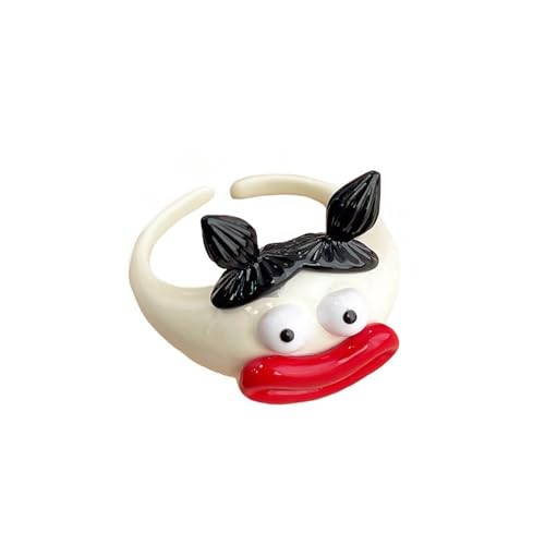 HLBEST Lustige Hässliche Puppenfinger Ringe Cartoon Charakter Silikonringe Modisches Accessoire Für Ungezwungene Outfits Und Versammlungen Bequem von HLBEST