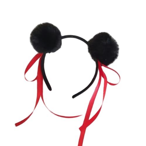 Modische schwarze Kinder-Kopfbedeckung, komfortables Design, multifunktionales Stirnband, einfach zu tragen, für Partys und Schulveranstaltungen von HLBEST