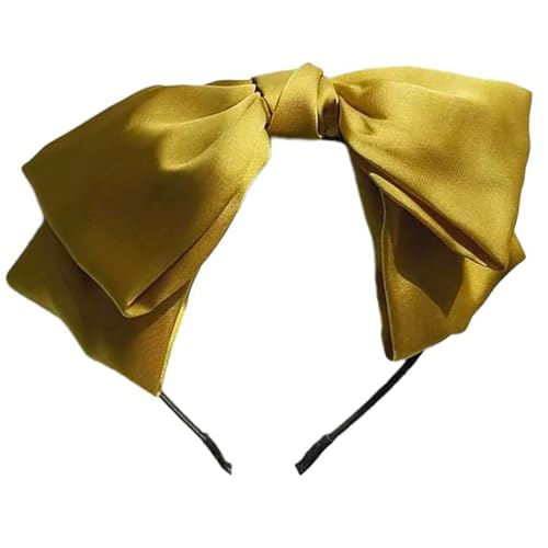 Punk übergroßer Haarreif Vintage Haarband für Rockkonzerte Schleifen dunkle Schleife Kopfschmuck Unisex von HLBEST