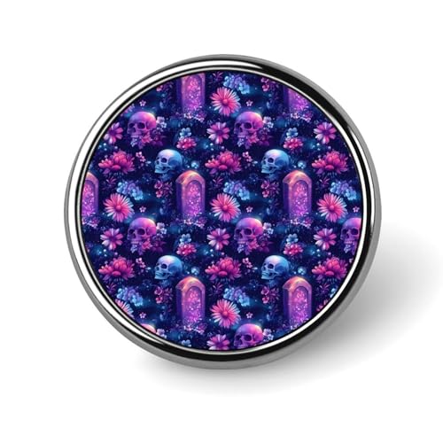Anstecknadeln für Rucksäcke, modische, bunte Broschennadeln mit Blumen- und Totenkopf-Print, runde Sublimationsknöpfe für Kleidung, Hutdekoration, Metall-Kreis-Anstecker, Anstecknadel für Herren, K Anstecknadeln für Rucksäcke, modische, bunte Broschennadeln mit Blumen- und Totenkopf-Print, runde Sublimationsknöpfe für Kleidung, Hutdekoration, Metall-Kreis-Anstecker, Anstecknadel für Herren, K von HLBSDM