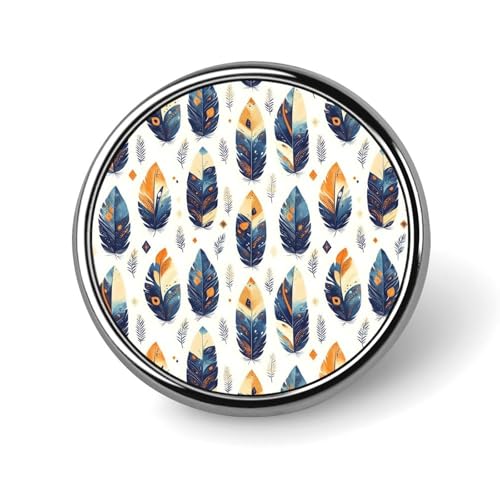 Anstecknadeln für Rucksäcke, modische, runde Broschennadeln mit Retro-Federn-Print, Sublimationsknöpfe für Kleidung, Hutdekoration, Metallkreis-Anstecker, Anstecknadel für Herren, Kostümzubehör Anstecknadeln für Rucksäcke, modische, runde Broschennadeln mit Retro-Federn-Print, Sublimationsknöpfe für Kleidung, Hutdekoration, Metallkreis-Anstecker, Anstecknadel für Herren, Kostümzubehör von HLBSDM