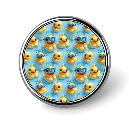 Anstecknadeln für Rucksäcke, modische, süße, schwimmende Enten-Print-Broschen, Sublimationsknöpfe für Kleidung, Hutdekoration, Metall-Kreis-Anstecker, Anstecknadel für Herren, Kostümzubehör Anstecknadeln für Rucksäcke, modische, süße, schwimmende Enten-Print-Broschen, Sublimationsknöpfe für Kleidung, Hutdekoration, Metall-Kreis-Anstecker, Anstecknadel für Herren, Kostümzubehör von HLBSDM