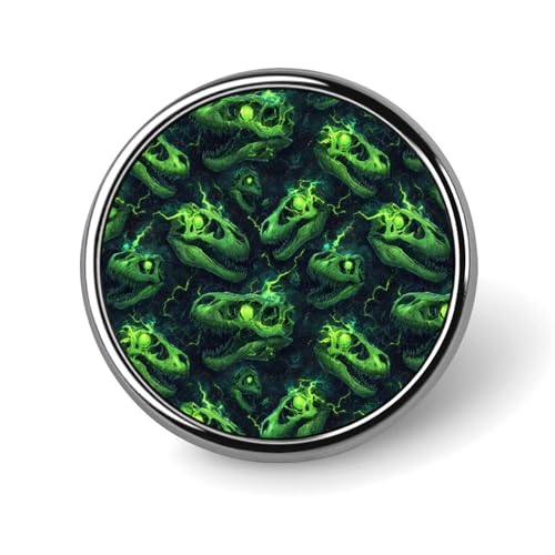 Anstecknadeln für Rucksäcke, modische grüne Blitz-Dinosaurier-Totenkopf-Druck-runde Broschennadeln, Sublimationsknöpfe für Kleidung, Hutdekoration, Metallkreis-Anstecknadel für Herren, Kostümzubehö Anstecknadeln für Rucksäcke, modische grüne Blitz-Dinosaurier-Totenkopf-Druck-runde Broschennadeln, Sublimationsknöpfe für Kleidung, Hutdekoration, Metallkreis-Anstecknadel für Herren, Kostümzubehö von HLBSDM