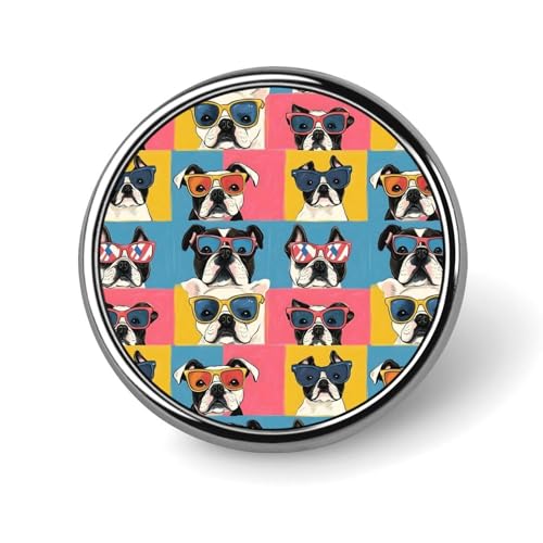 Anstecknadeln für Rucksäcke, modische runde Broschennadeln mit Kawaii-Motiv, französische Bulldogge, Sublimationsknöpfe für Kleidung, Hutdekoration, Metallkreis-Anstecker, Anstecknadel für Herren, Anstecknadeln für Rucksäcke, modische runde Broschennadeln mit Kawaii-Motiv, französische Bulldogge, Sublimationsknöpfe für Kleidung, Hutdekoration, Metallkreis-Anstecker, Anstecknadel für Herren, von HLBSDM