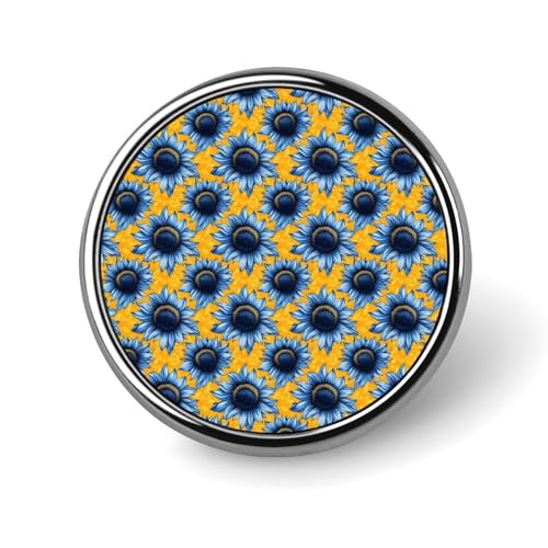 Anstecknadeln für Rucksäcke, modische runde Broschennadeln mit blauem Sonnenblumen-Aufdruck, Sublimationsknöpfe für Kleidung, Hutdekoration, Metallkreis-Anstecknadel für Herren, Kostümzubehör Anstecknadeln für Rucksäcke, modische runde Broschennadeln mit blauem Sonnenblumen-Aufdruck, Sublimationsknöpfe für Kleidung, Hutdekoration, Metallkreis-Anstecknadel für Herren, Kostümzubehör von HLBSDM