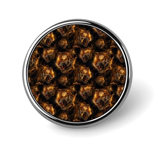 Anstecknadeln für Rucksäcke, modische runde Broschennadeln mit goldenem Tiger-Dunkeldruck, Sublimationsknöpfe für Kleidung, Hutdekoration, Metallkreis-Anstecker, Anstecknadel für Herren, Kostümzube Anstecknadeln für Rucksäcke, modische runde Broschennadeln mit goldenem Tiger-Dunkeldruck, Sublimationsknöpfe für Kleidung, Hutdekoration, Metallkreis-Anstecker, Anstecknadel für Herren, Kostümzube von HLBSDM