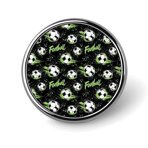 Anstecknadeln für Rucksäcke, modische runde Broschennadeln mit grünem Fußballdruck, Sublimationsknöpfe für Kleidung, Hutdekoration, Metallkreis-Anstecker, Anstecknadel für Herren, Kostümzubehör Anstecknadeln für Rucksäcke, modische runde Broschennadeln mit grünem Fußballdruck, Sublimationsknöpfe für Kleidung, Hutdekoration, Metallkreis-Anstecker, Anstecknadel für Herren, Kostümzubehör von HLBSDM