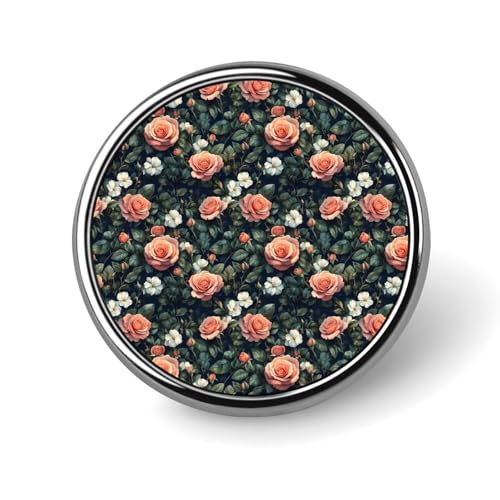 Anstecknadeln für Rucksäcke, modische runde Broschennadeln mit rosa Rosendruck, Sublimationsknöpfe für Kleidung, Hutdekoration, Metallkreis-Anstecker, Anstecknadel für Herren, Kostümzubehör Anstecknadeln für Rucksäcke, modische runde Broschennadeln mit rosa Rosendruck, Sublimationsknöpfe für Kleidung, Hutdekoration, Metallkreis-Anstecker, Anstecknadel für Herren, Kostümzubehör von HLBSDM