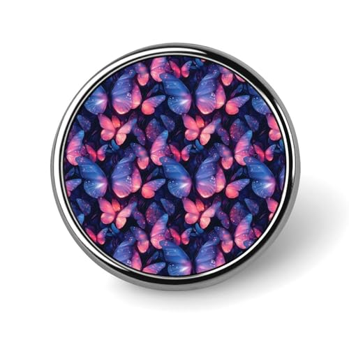 Anstecknadeln für Rucksäcke, modische runde Broschennadeln mit rosa-blauem Schmetterlingsdruck, Sublimationsknöpfe für Kleidung, Hutdekoration, Metallkreis-Anstecknadel für Herren, Kostümzubehör Anstecknadeln für Rucksäcke, modische runde Broschennadeln mit rosa-blauem Schmetterlingsdruck, Sublimationsknöpfe für Kleidung, Hutdekoration, Metallkreis-Anstecknadel für Herren, Kostümzubehör von HLBSDM