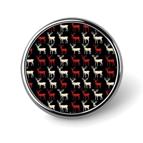 Anstecknadeln für Rucksäcke, modische runde Broschennadeln mit weißem Hirsch-Print, Sublimationsknöpfe für Kleidung, Hutdekoration, Metallkreis-Anstecker, Anstecknadel für Herren, Kostümzubehör Anstecknadeln für Rucksäcke, modische runde Broschennadeln mit weißem Hirsch-Print, Sublimationsknöpfe für Kleidung, Hutdekoration, Metallkreis-Anstecker, Anstecknadel für Herren, Kostümzubehör von HLBSDM