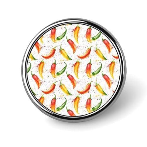 Anstecknadeln für Rucksäcke, modischer Aquarell-Regenbogen-Paprika-Druck, runde Broschennadeln, Sublimationsknöpfe für Kleidung, Hutdekoration, Metallkreis-Anstecknadel für Herren, Kostümzubehör Anstecknadeln für Rucksäcke, modischer Aquarell-Regenbogen-Paprika-Druck, runde Broschennadeln, Sublimationsknöpfe für Kleidung, Hutdekoration, Metallkreis-Anstecknadel für Herren, Kostümzubehör von HLBSDM