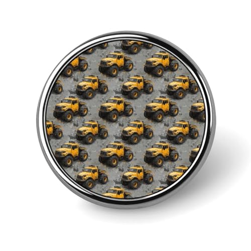 Anstecknadeln für Rucksäcke, modischer gelber LKW-Retro-Druck, runde Broschennadeln, Sublimationsknöpfe für Kleidung, Hutdekoration, Metallkreis-Anstecknadel für Herren, Kostümzubehör Anstecknadeln für Rucksäcke, modischer gelber LKW-Retro-Druck, runde Broschennadeln, Sublimationsknöpfe für Kleidung, Hutdekoration, Metallkreis-Anstecknadel für Herren, Kostümzubehör von HLBSDM