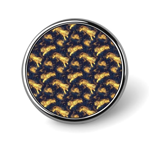 Anstecknadeln für Rucksäcke, modischer goldener Tiger, cooler Aufdruck, runde Broschennadeln, Sublimationsknöpfe für Kleidung, Hutdekoration, Metallkreis-Anstecker, Anstecknadel für Herren, Kostümz Anstecknadeln für Rucksäcke, modischer goldener Tiger, cooler Aufdruck, runde Broschennadeln, Sublimationsknöpfe für Kleidung, Hutdekoration, Metallkreis-Anstecker, Anstecknadel für Herren, Kostümz von HLBSDM