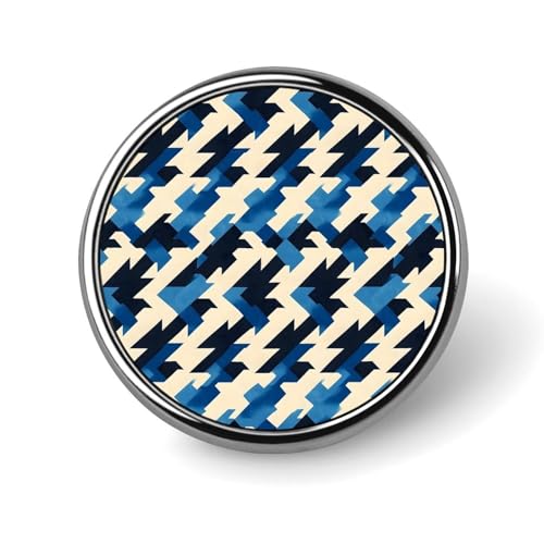 Anstecknadeln für Rucksäcke, modischer schwarz-blauer Strukturdruck, runde Broschennadeln, Sublimationsknöpfe für Kleidung, Hutdekoration, Metallkreis-Anstecker, Anstecknadel für Herren, Kostümzube von HLBSDM